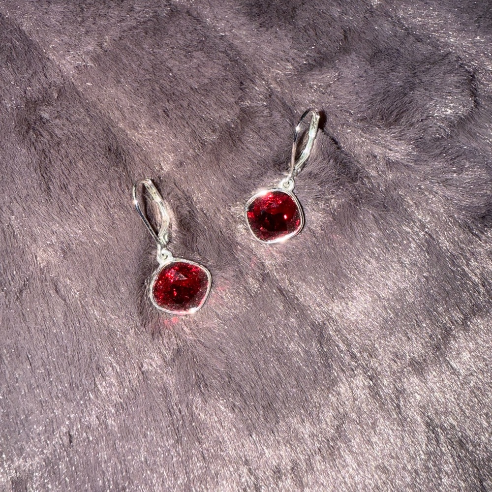 Touchstone Crystal Siam Drop Earrings